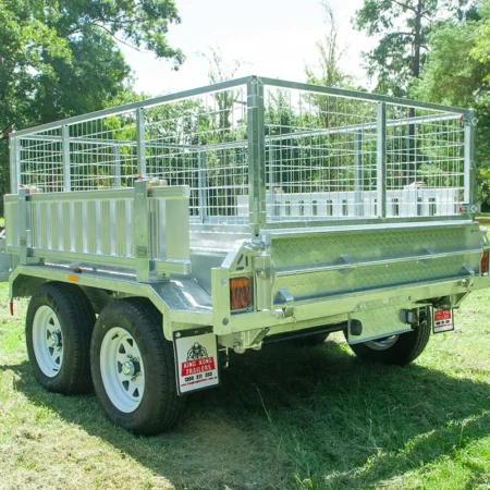 8x5 Tandem Axle Hydraulic Box Trailer 3000kg-rear