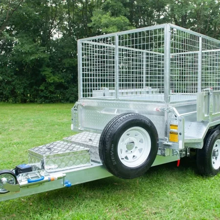 KKT-TP85H3500 - 8×5 Tandem Axle Hydraulic Tipper Galvanised Box Trailer 3500kg ATM