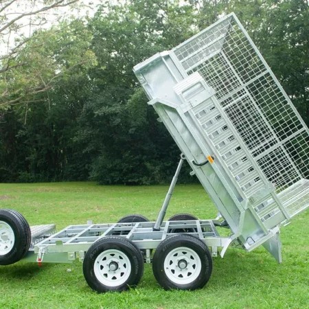 KKT-TP85U4200 - 8×5 Tandem Axle Hydraulic Tipper Galvanised Box Trailer 4200kg ATM