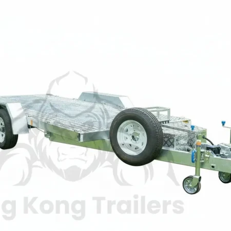 KKT-CT16TP1 Punch Floor - Hydraulic Tipper Car Trailer - Deck size 16.4×6.6ft (5X2m) 3500KG ATM