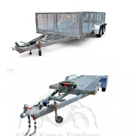 KKT-CT16 Punch Floor - Tandem Axle Car Trailer - Deck size 16.4×6.6ft (5X2m) 3500KG ATM