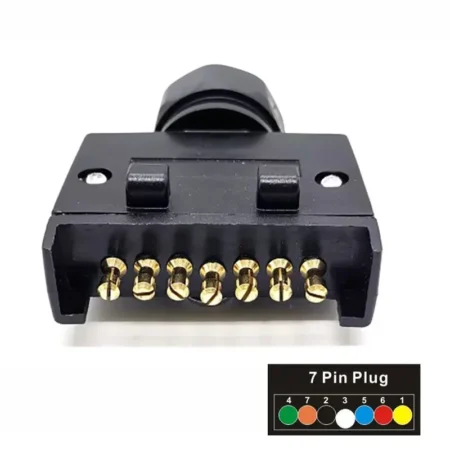7 Pin Flat Plastic Trailer Plug