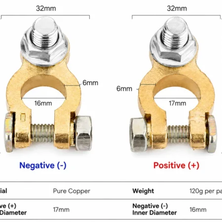 Brass Battery Wingnut Terminal