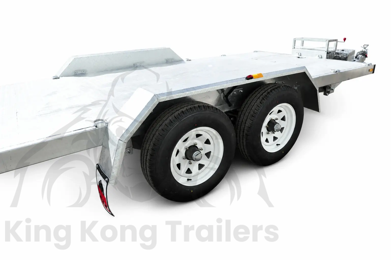 KKT-CT16TP1 Checker Plate - Hydraulic Tipper Car Trailer - Deck size 16.4×6.6ft (5X2m) 3500KG ATM