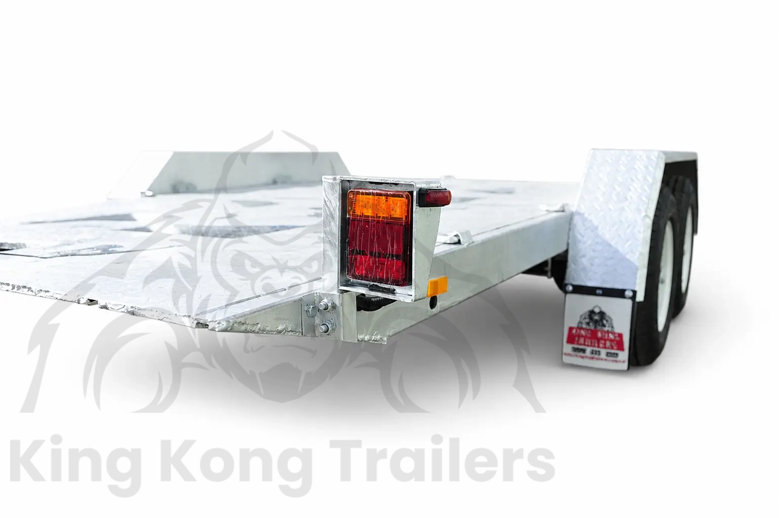 KKT-CT16TP1 Checker Plate - Hydraulic Tipper Car Trailer - Deck size 16.4×6.6ft (5X2m) 3500KG ATM