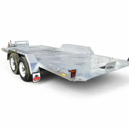KKT-CT16TP1 Checker Plate - Hydraulic Tipper Car Trailer - Deck size 16.4×6.6ft (5X2m) 3500KG ATM