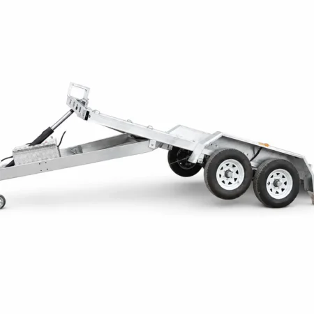 KKT-CT16TP1Punch Floor-4200 - Hydraulic Tipper Car Trailer - Deck size 16.4×6.6ft (5X2m) 4200KG ATM