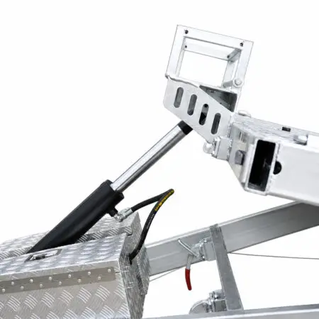 KKT-CT16TP1Punch Floor-4200 - Hydraulic Tipper Car Trailer - Deck size 16.4×6.6ft (5X2m) 4200KG ATM