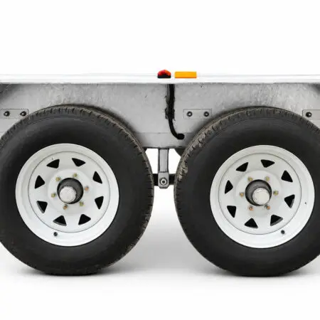 KKT-CT16TP1Punch Floor-4200 - Hydraulic Tipper Car Trailer - Deck size 16.4×6.6ft (5X2m) 4200KG ATM