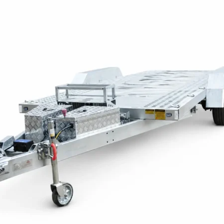 KKT-CT16TP1Punch Floor-4200 - Hydraulic Tipper Car Trailer - Deck size 16.4×6.6ft (5X2m) 4200KG ATM