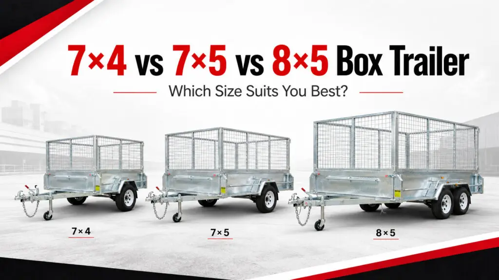7×4 vs 7×5 vs 8×5 Box Trailer: Which Size Suits You Best?