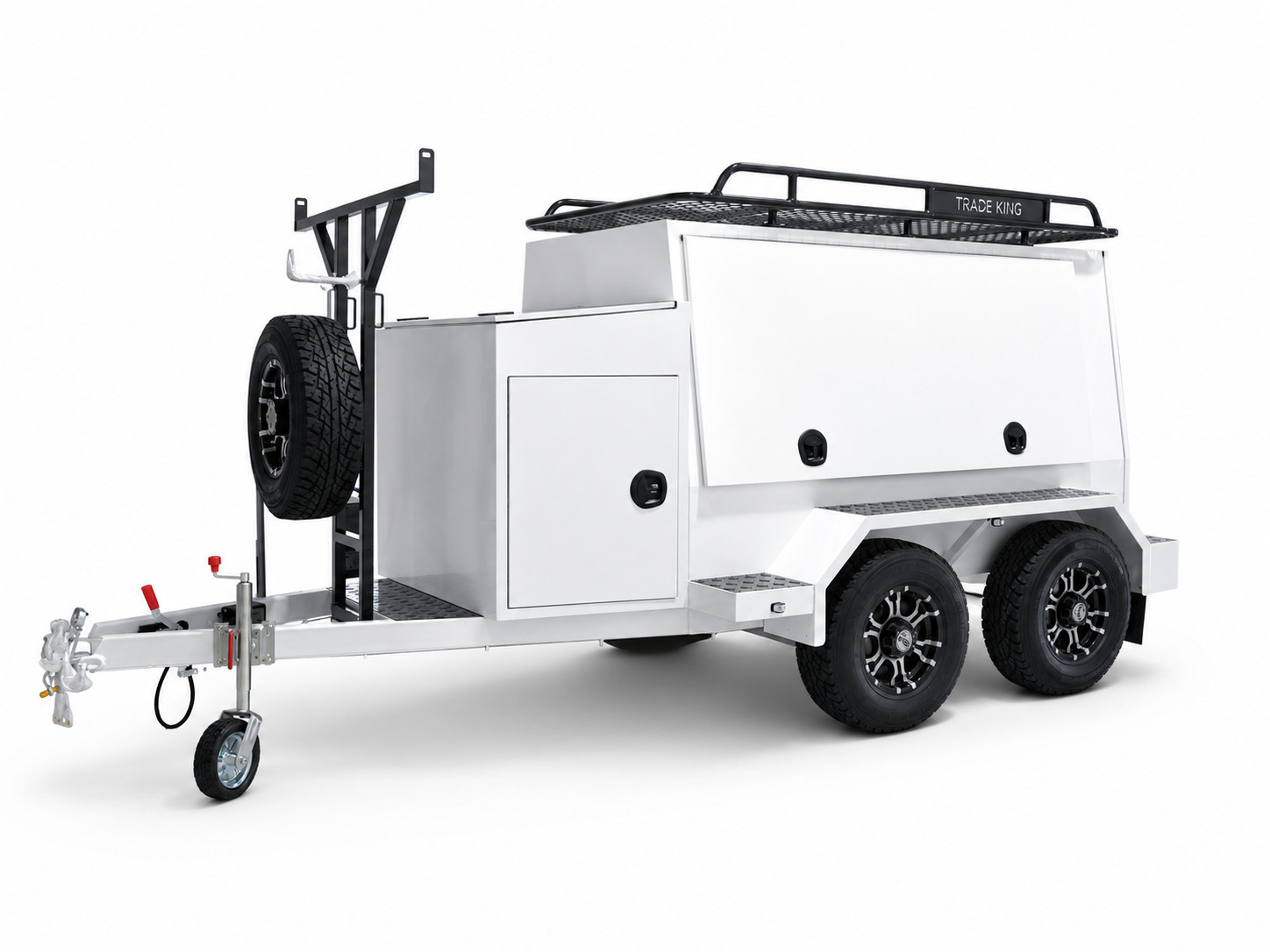 Gloss White Trade King trailer