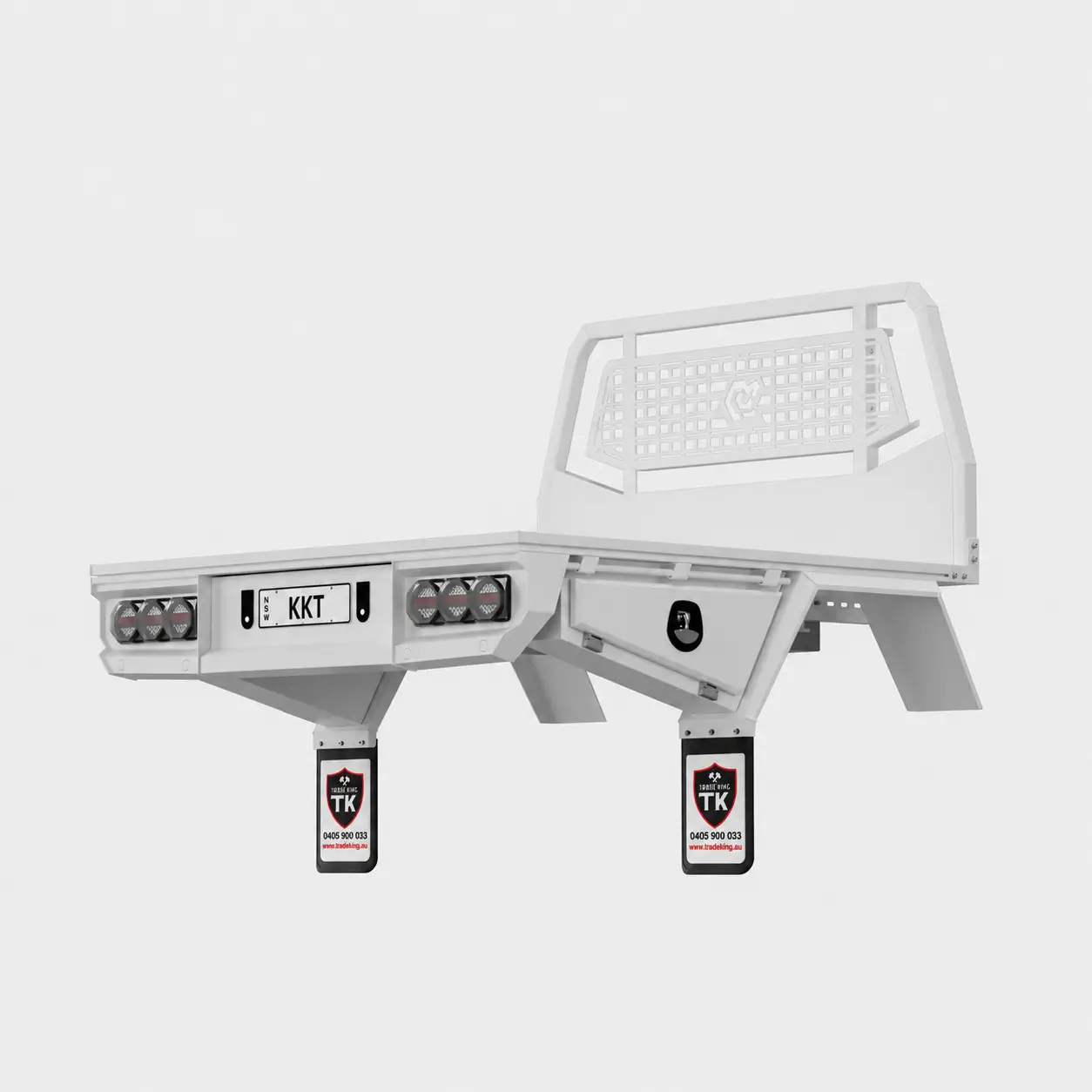 Trade King Base Tray 1850mm – Dual Cab Ute – White