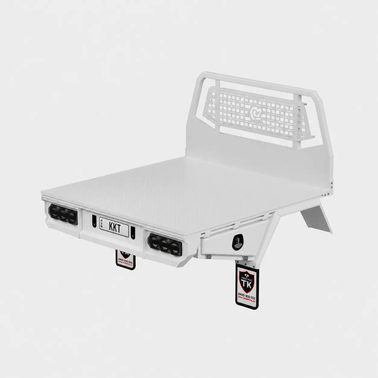 Trade King Base Tray 1850mm – Dual Cab Ute – White