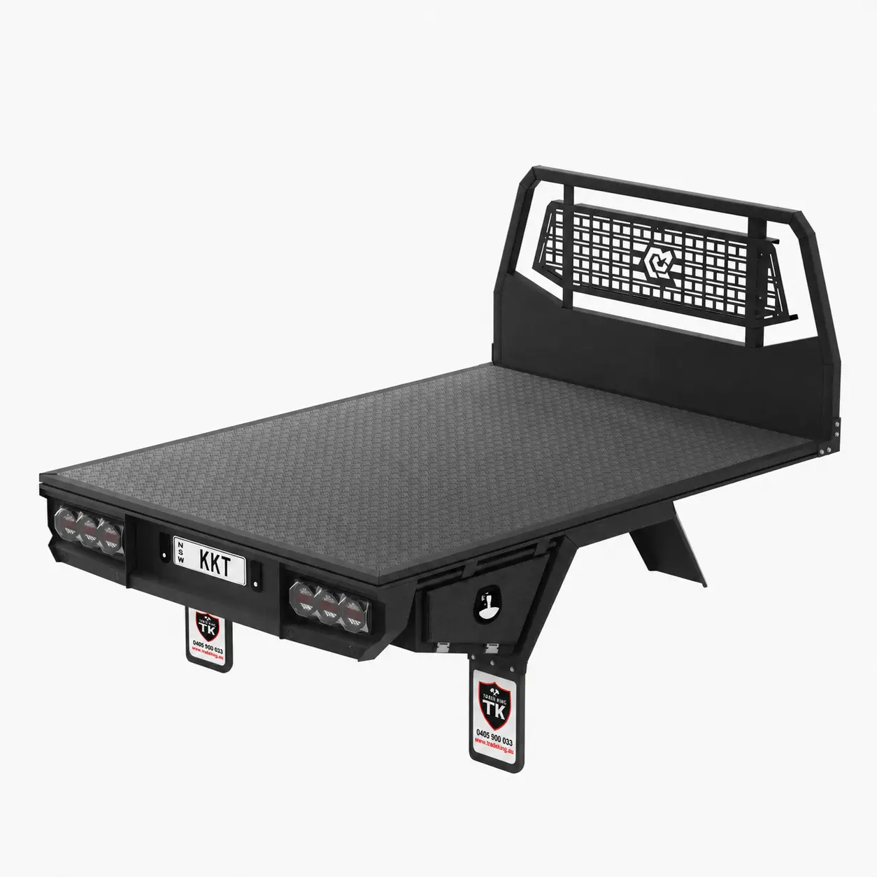Trade King Base Tray 2450mm – Single Cab Ute – Black