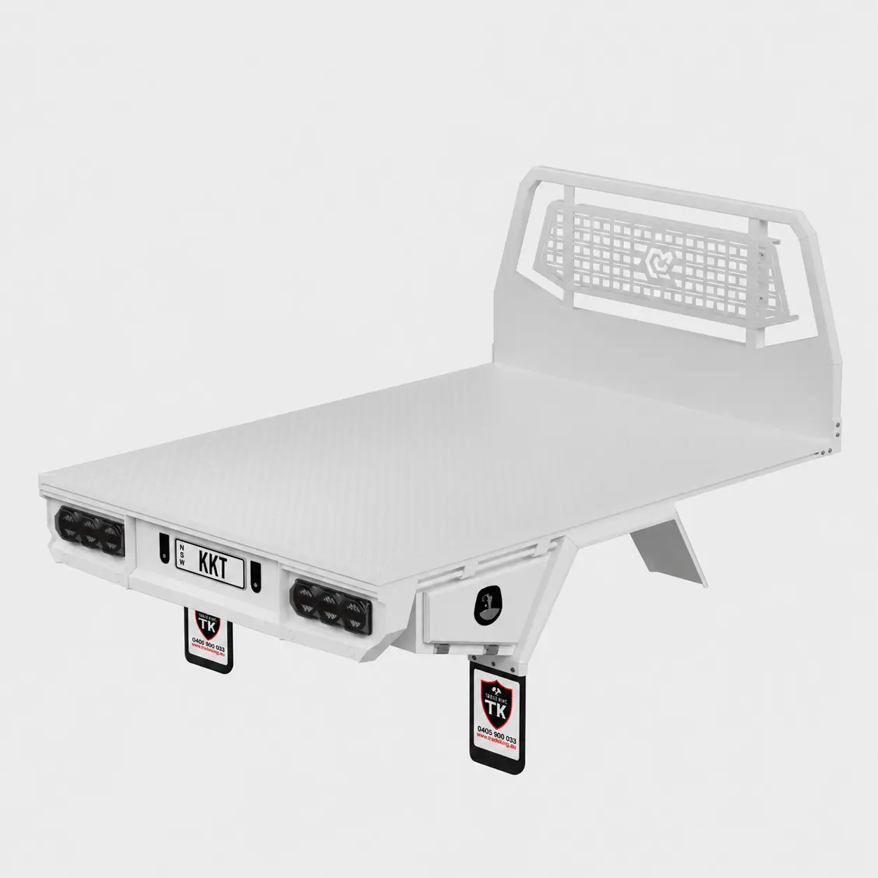 Trade King Base Tray 2450mm – Single Cab Ute – White